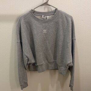 Adidas Heather Gray Crewneck Sweatshirt